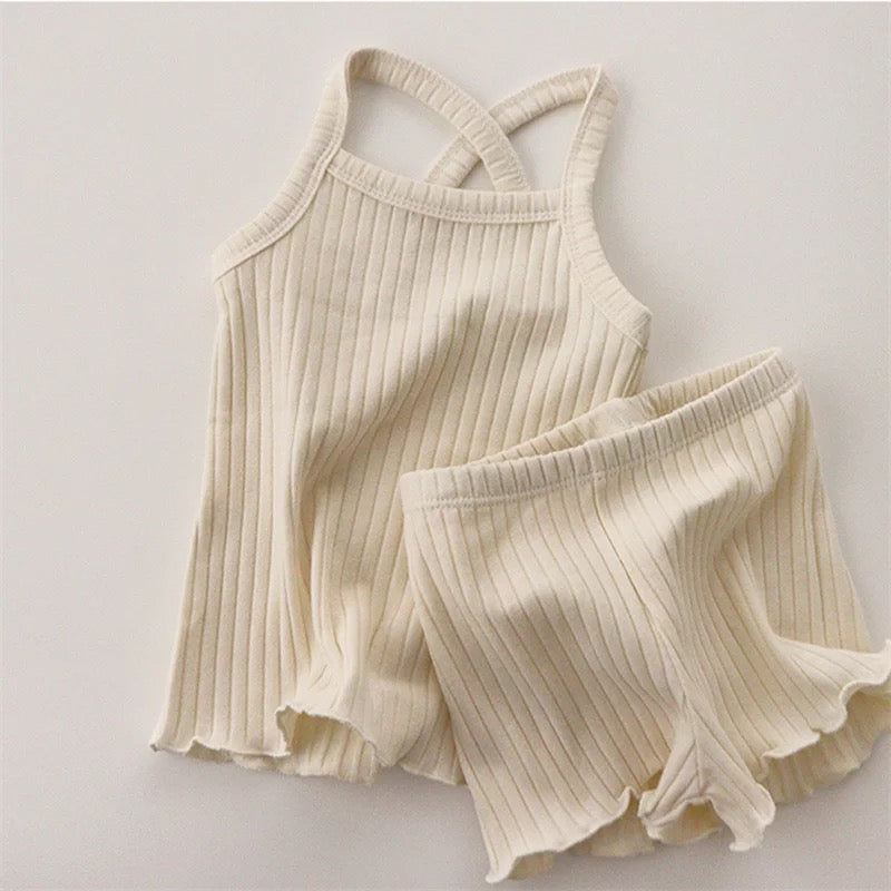 BABY NEUTRALS - Ribbed 2pc Set