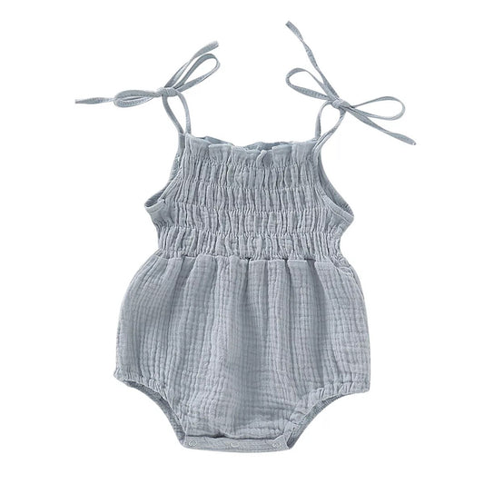 Baby Girl Muslin Romper